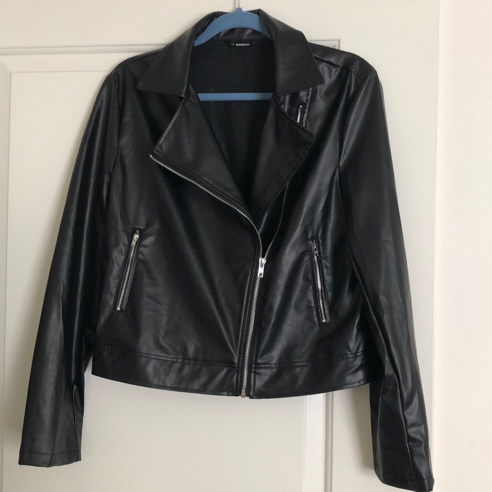 Shein leather jacket